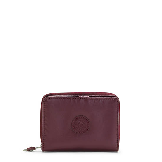 Kipling Money Love Metallic Small Wallets Burgundy Lacquer | CA 1798ZU